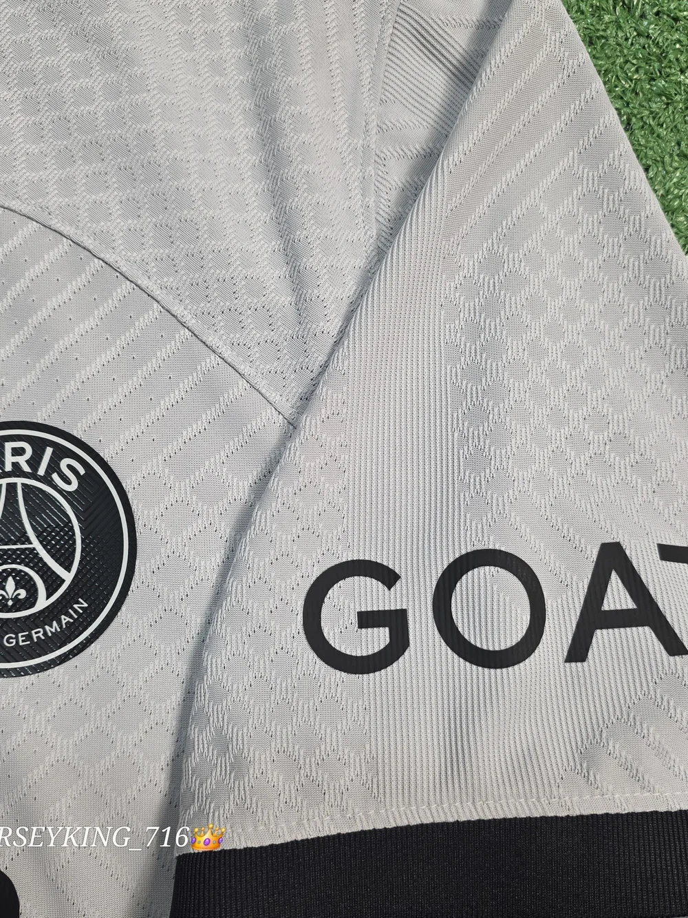 Jordan X PSG Neymar Jr #10 2022/2023 Authentic Away Gray Jersey New Ligue 1 Patc